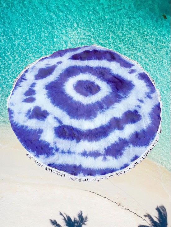 Abstract Round Beach Towel